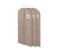 Compactor, Lot de 3 Housses à Vêtements Rivoli (60x137 cm) en Polypropylène Non-Tissé, Beige