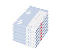 COMPACTOR- Lot de 6 sacs de voyage sous vide Roll-up - Taille M 45 x 65 cm - Compression sans pompe - Réutilisables et légers - valise, sac à dos, w nd, city-trip
