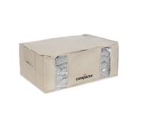 Compactor - Housse de rangement sous vide - Taille XXL très grande capacité - Coloris beige - Compression couettes oreillers vêtements - Rangement armoire