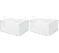 Compactor Milky Housse de rangement couette transparent, 70 x 50 x H 30 cm, RAN2979 (Lot de 2)