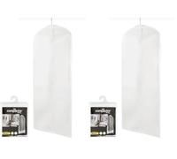 Compactor Milky Housse pour vêtements, Blanc, Courte, 60 x 0,2 x H 137 cm, RAN2978 (Lot de 2)