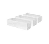 Compactor Optimo Organiseur 3, Taille M, 30 x 10,5 x 8 cm, en Plastique, Blanc translucide