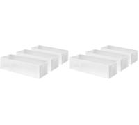 Compactor Optimo Organiseur 3, Taille M, 30 x 10,5 x 8 cm, en Plastique, Blanc translucide (Lot de 2)