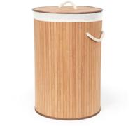 Panier à linge COMPACTOR Rond pliable Bambou Naturel
