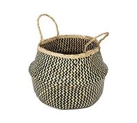 Panier COMPACTOR Belly noir et naturel M pliable