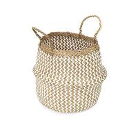Compactor - Panier BELLY M en Herbe de Mer 27x27x26 cm - Blanc