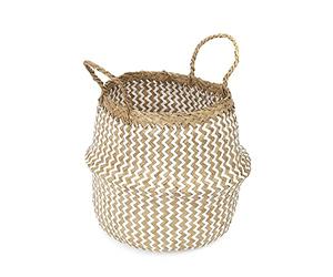 Compactor - Panier BELLY M en Herbe de Mer 27x27x26 cm - Blanc
