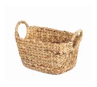 Compactor - Panier de Rangement Déco Caracas M, en jacinthe tressée main, style tropical idéal pour décoration et organisation de la salle de bain, cuisine, armoire chambre, dressing, étagère bureau