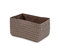 Compactor Panier de Rangement Lilou avec poignées, 23 x 15 x 12 cm, Taupe, RAN9697