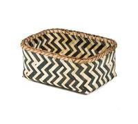 COMPACTOR Panier ZEBRA en papier tressé - L 26 x P 19 x H 12 cm