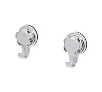 Compactor Petits Crochets Chromés Bath RAN4714, Lot de 2