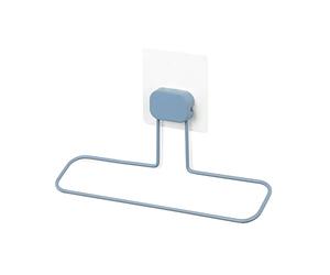 Compactor - Porte-Serviette adhésif sans perçage repositionnable pour Salle de Bain et Cuisine, 25,5 x 16 x H.7, Coloris Bleu