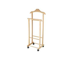 Compactor - Portemanteau 97x33x29 cm, avec roulettes, bois clair RAN7876