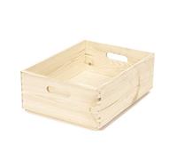 Compactor SKYR Boîte en Carton Nature - Taille L, 40x30x14 cm, Bois de Pin Naturel
