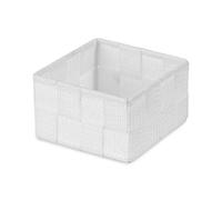 Compactor Stan Organisateur XS Blanc - Panier en Rayonne pour Cuisine et Salle de Bain, 12x12x7 cm