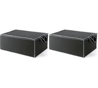 Compactor Urban Housse de rangement couette, Éthylène-acétate de vinyle, Noir, 55 x 45 x H25 cm, RAN6273 (Lot de 2)