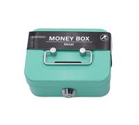 Compartiment à billets - Coffre-fort à clés de 4,52 pouces, mini boîte de | sécurité, argent liquide en métal avec construction stable | Banque de monnaie portable pour ranger les et les adultes