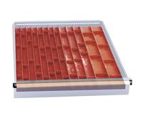 Compartiment casiers pour Serie 115 - 714x707 mm H 125/150 mm Heco HE115075C4