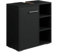 Compartiment de rangement pour poubelle de salle de bains avec découpe - Noir