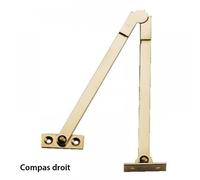 Compas à genouillère en laiton poli - longueur 400 mm - main droite A LENNE