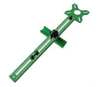 Compas de fraisage en aluminium pour défonceuse 90-610 mm - Dispositif de fraisage circulaire réglable avec pouces et métriques pour échelle - Gabarit de perçage précis du bois pour bois, acrylique