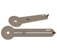 Compas de fraisage pour défonceuse DeWalt DW615 DW621 26204K 2,4 cm à 108 cm avec vis Poignée rotative Gabarit de fraisage gradué en pouces