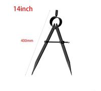Compas de Marquage Réglable, Alliage pour Haute Densité, Compas(14inch) | Pour Travail du Métal, Pointes en Alliage Dense, pour idéal Artisans, Finition Noire, Tailles 6-14 Pouces