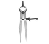 Compas en cuir à diviseur d’ailes, compas de dessin en acier pour mesurer le diamètre, jauge à diviseur verrouillable avec écrou rapide, adapté au travail du cuir, du bois et des