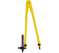 JPC Compas plastique 35 cm pour tableau avec adaptateur Jaune