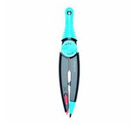 Maped - Coffret Compas Stop & Safe 3 Pièces - Molette de Serrage - Pointe Sèche Auto-rétractable - Compas Mine + Étui Mines + Taille Mines - À Partir de 6 Ans - Coloris Aléatoire (Bleu, Rouge, Violet)