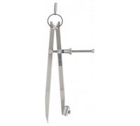 Compas porte crayon - KSTOOLS - L.200mm - Acier carbone bruni - Pointe trempée - Mixte