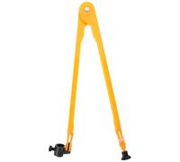 Compas Professionnel en Plastique Orange pour Tableau, Grand Modèle | Réglage du Rayon, Compatible Craie et Marqueur, Fixation Centrale Ferme, Support Porte-marqueur à Ventouse