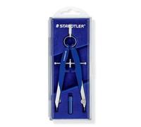 Compas Staedtler Mars comfort 556 bleu acier inoxydable avec accessoires