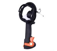 Compatible avec Br 420 Br 380 Br 340 Sr 420 Interrupteur de commande d'accélérateur Assemblage de câble pour souffleur de feuilles Pièces d'aspiration en plastique Poignée en métal Kit de remplacement