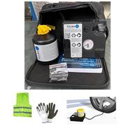 Compatible avec Ford Focus Station KIT DE GONFLAGE ET DE RÉPARATION Automatique COMPRESSEUR Pompe À AIR ÉLECTRIQUE ET Liquide D'ÉTANCHÉITÉ 450ML pour Voitures, SUV, Vans, Motos