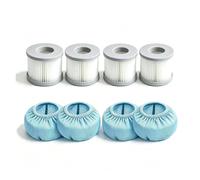 Compatible avec le remplacement gonflable du filtre à eau du spa Mspa | IFD2089 cartouche spa kit pompe filtre piscine gonflable jet bulles purificateur eau(Filter cover 4 sets)