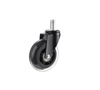Compatible avec les roulettes de chaise SucceBuy 2/3", lot de 5 | Rouleau lisse pour bois et tapis, double bande de roulement, pivot pour chaise(3 in Single Wheels)