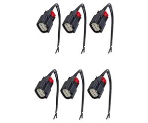 Compatible Avec Lincoln Pour Mkt 2013-2017 Connecteur Bobine D'allumage Fil Prise Adaptateur Faisceau Étanche Ensemble Remplacement 9U2Z14S411EA Connecteur Allumage(6pcs)