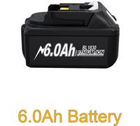 Compatible avec Makita, batterie de rechange Li-Ion 18V, grise, pour outils électroportatifs BL1830/BL1840/BL1860/BL1890