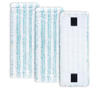 Compatibles avec Leifheit Set Clean Twist M Ergo Micro Duo / Power Clean M - KEEPOW Lot de 3 Housses de Rechange, serpillière de Sol, système 2 Fibres pour sols Lisses