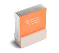Compendium Lot de cartes de réflexions hebdomadaires - 52 citations inspirantes, une carte pour chaque semaine de l'année, comprend un présentoir de bureau