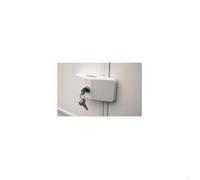 Complément de Serrure THULE - Aluminium Anodisé Blanc - A Clé - Pour Porte d'Entrée, de Coffre ou de Garage