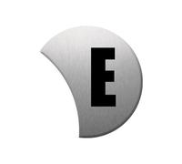 Complément Numéro De Rue E - Gris 6x5.6cm - Sticker/Autocollant