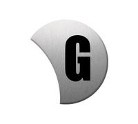 Complément Numéro De Rue G - Gris 6x5.6cm - Sticker/Autocollant