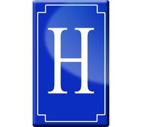 Complément Numéro De Rue H - Classique 10x6cm - Sticker/Autocollant
