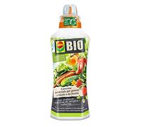 COMPO Engrais Biologique Universel pour Horticulture et Fruits, 1 Litre, Liquide, pour Plantes, légumes, Fruits, avec Bouchon doseur