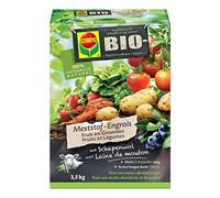 COMPO Engrais Fruits & Légumes Bio - Travaille pendant 5 mois - Avec laine de mouton - Pour une belle récolte abondante - 100% naturel - 3,5 kg