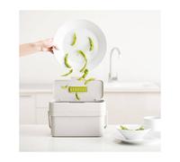 COMPO Poubelle de cuisine Tri Sélectif Seau à compost Joseph Joseph 4 L Blanc pierre