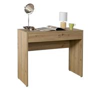 Composad | Bureau de la Ligne Espresso avec 1 tiroir, Bureau élégant et Moderne, pour PC, Console d'entrée, (LxHxP) 100 x 81,4 x 40,5 cm, Couleur chêne chêne mielato, fabriqué en Italie
