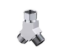 Composant de soupape de douche à 3 voies, soupape de divertisseur G1 / 2 ", Connecteur de tee-shirt en laiton de douche en laiton en laiton Tra traditionnel